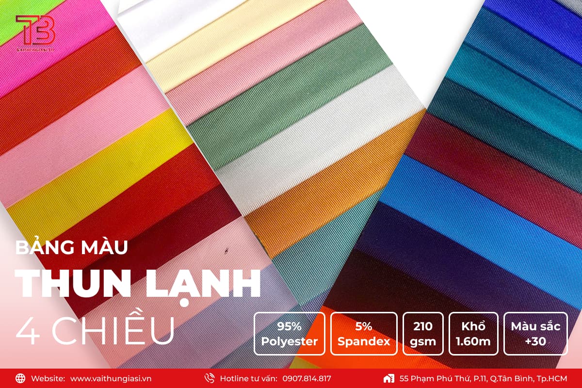 Vải thun lạnh là gì? Đặc điểm, ưu nhược điểm, ứng dụng
