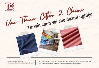 Tư Vấn Chọn Vải Thun Cotton 2 Chiều Phù Hợp Doanh Nghiệp Thời Trang