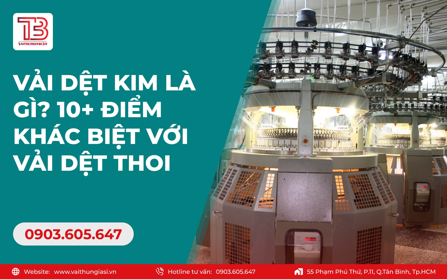 Vải dệt kim là gì? 10+ điểm khác biệt với vải dệt thoi