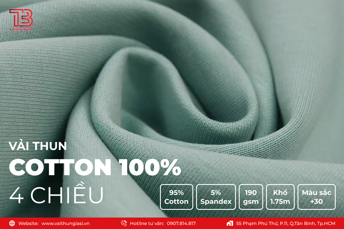 Top 9 các loại vải thun phổ biến và tốt nhất thị trường