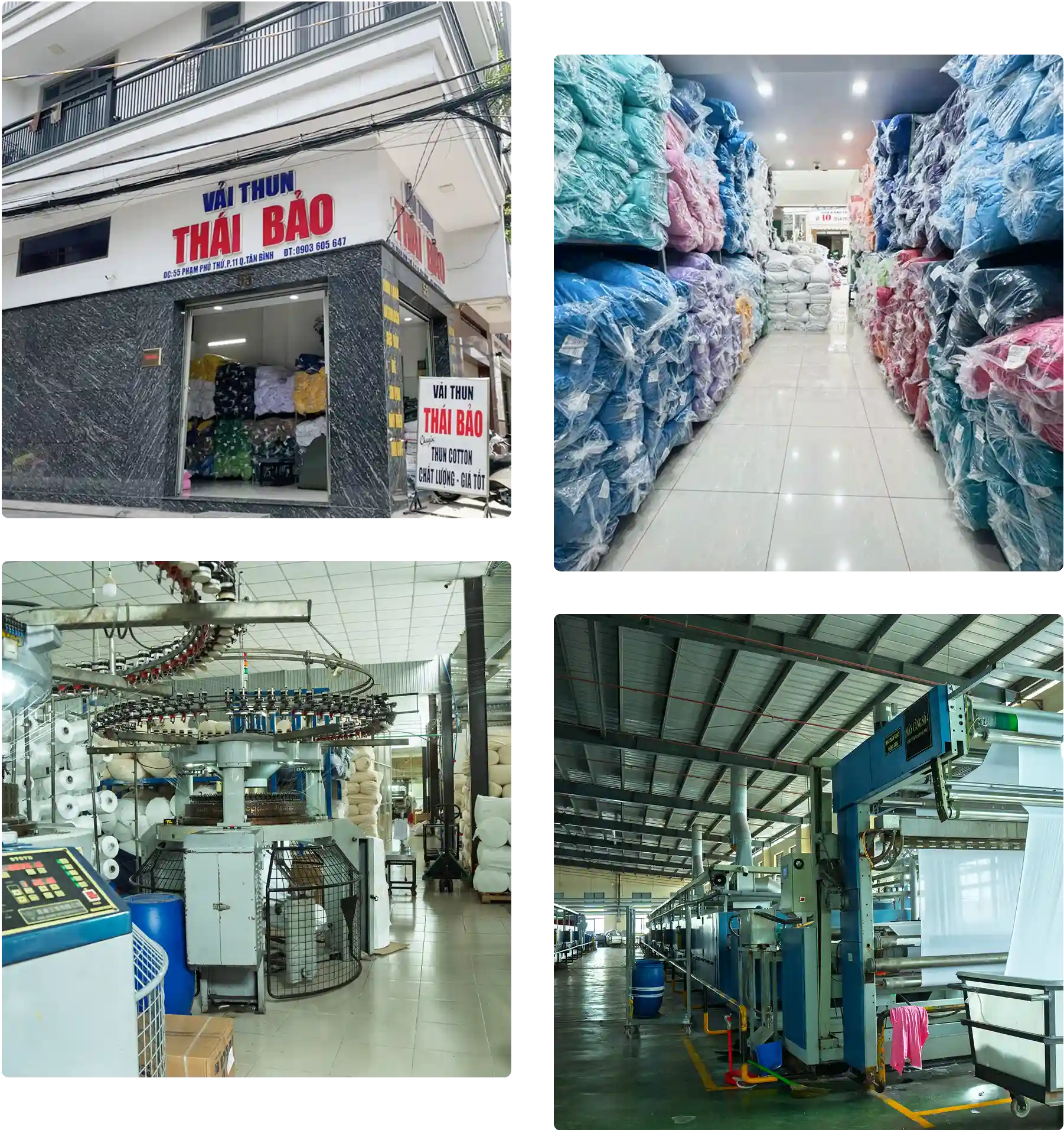 Hình ảnh hoạt động công ty sản xuất vải thun