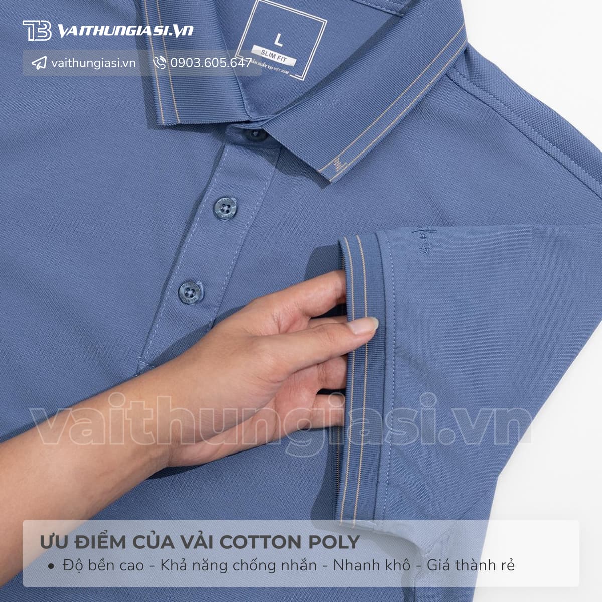 Ưu điểm của vải Cotton Poly