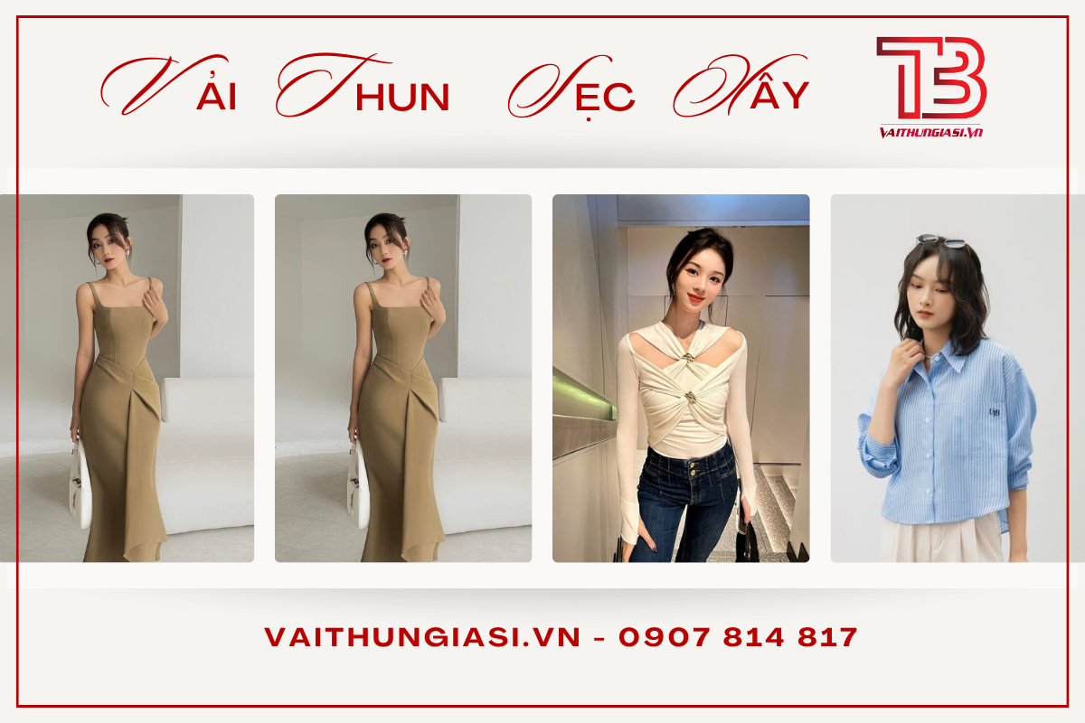 Vải thun SẸC XÂY (Jersey) - Nhận biết nhanh sợi dệt interlock -3a