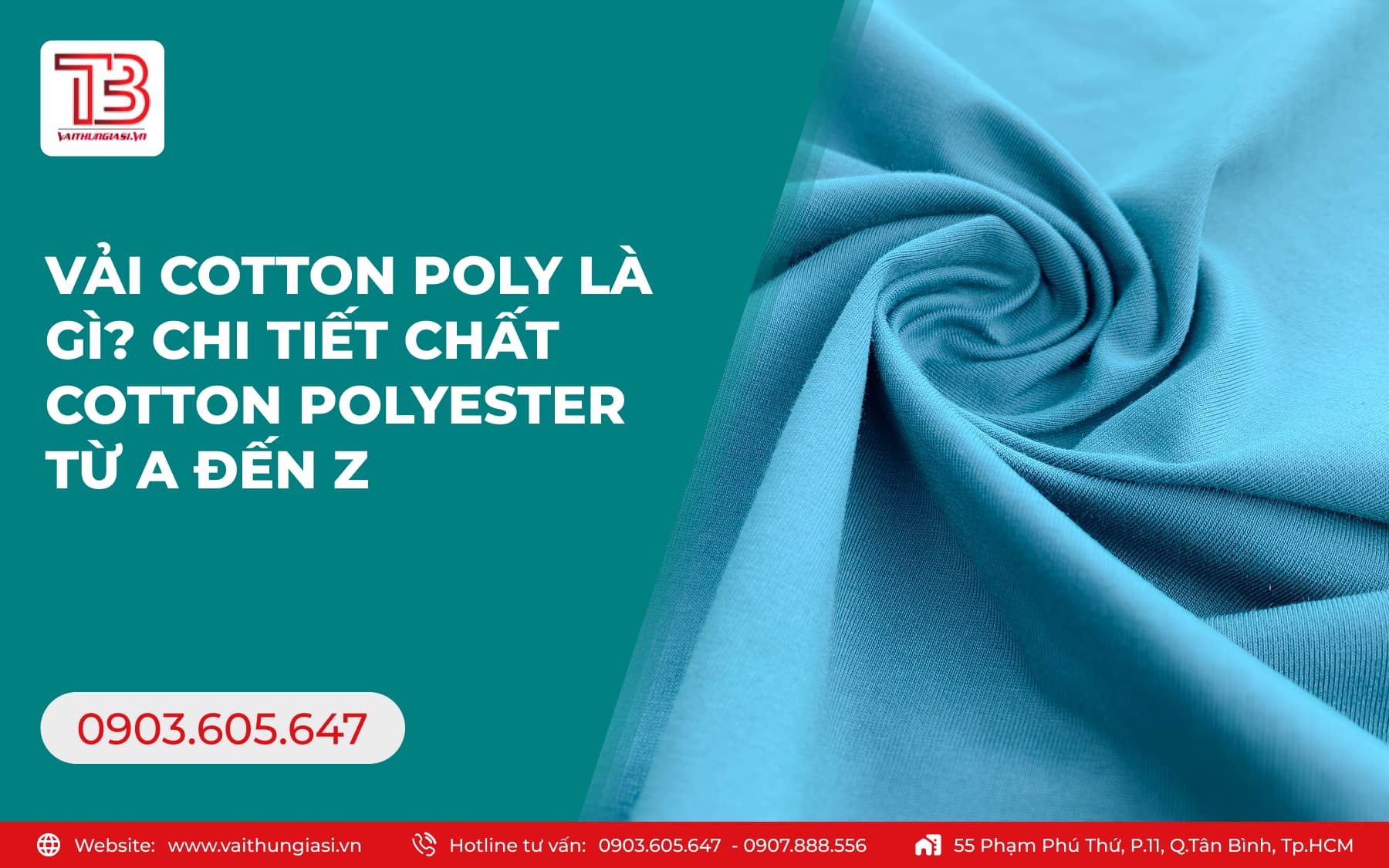 Vải Cotton Poly là gì_ Chi tiết chất Cotton Polyester từ A đến Z